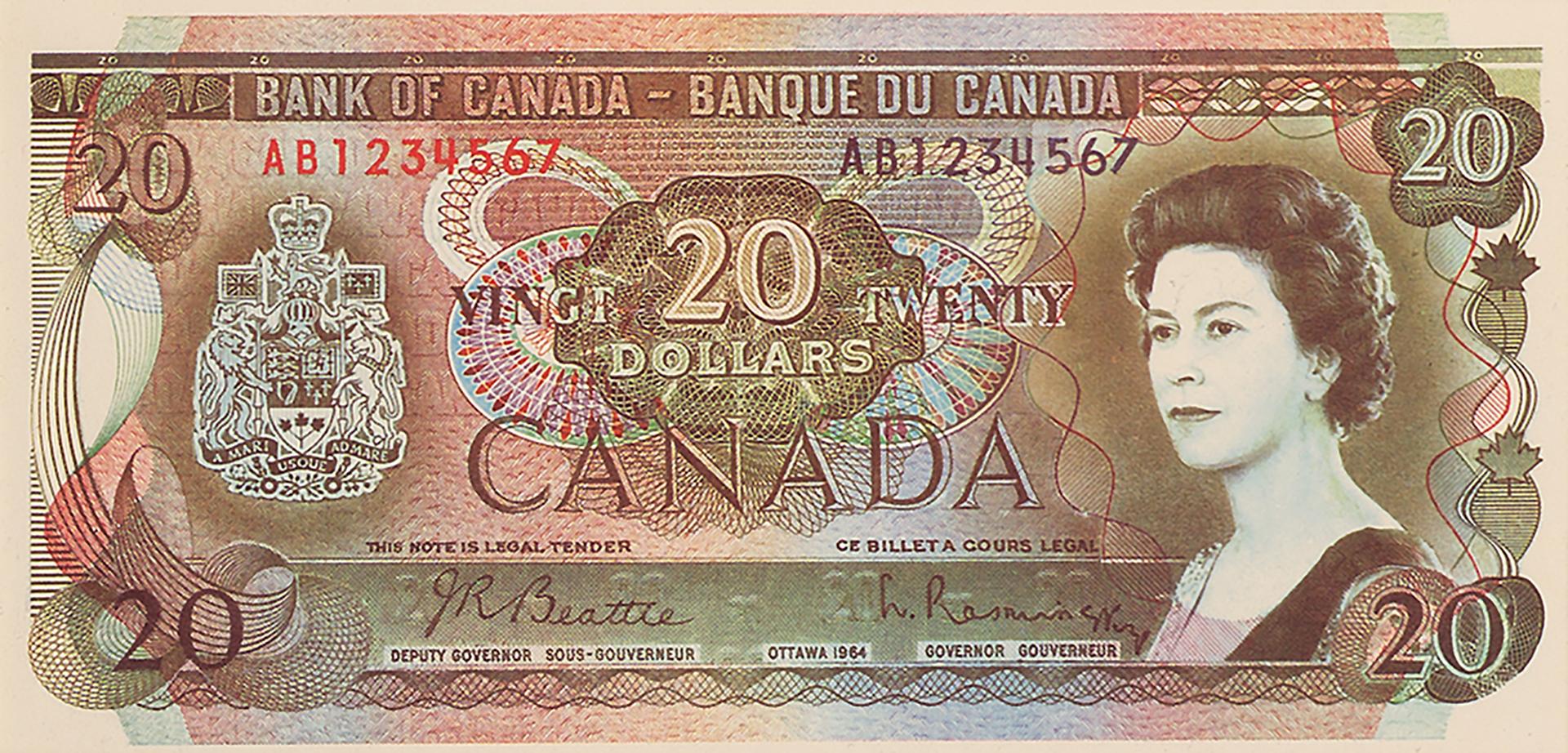 Bank notes, hand drawn models, 10 different designs in a slideshow format.