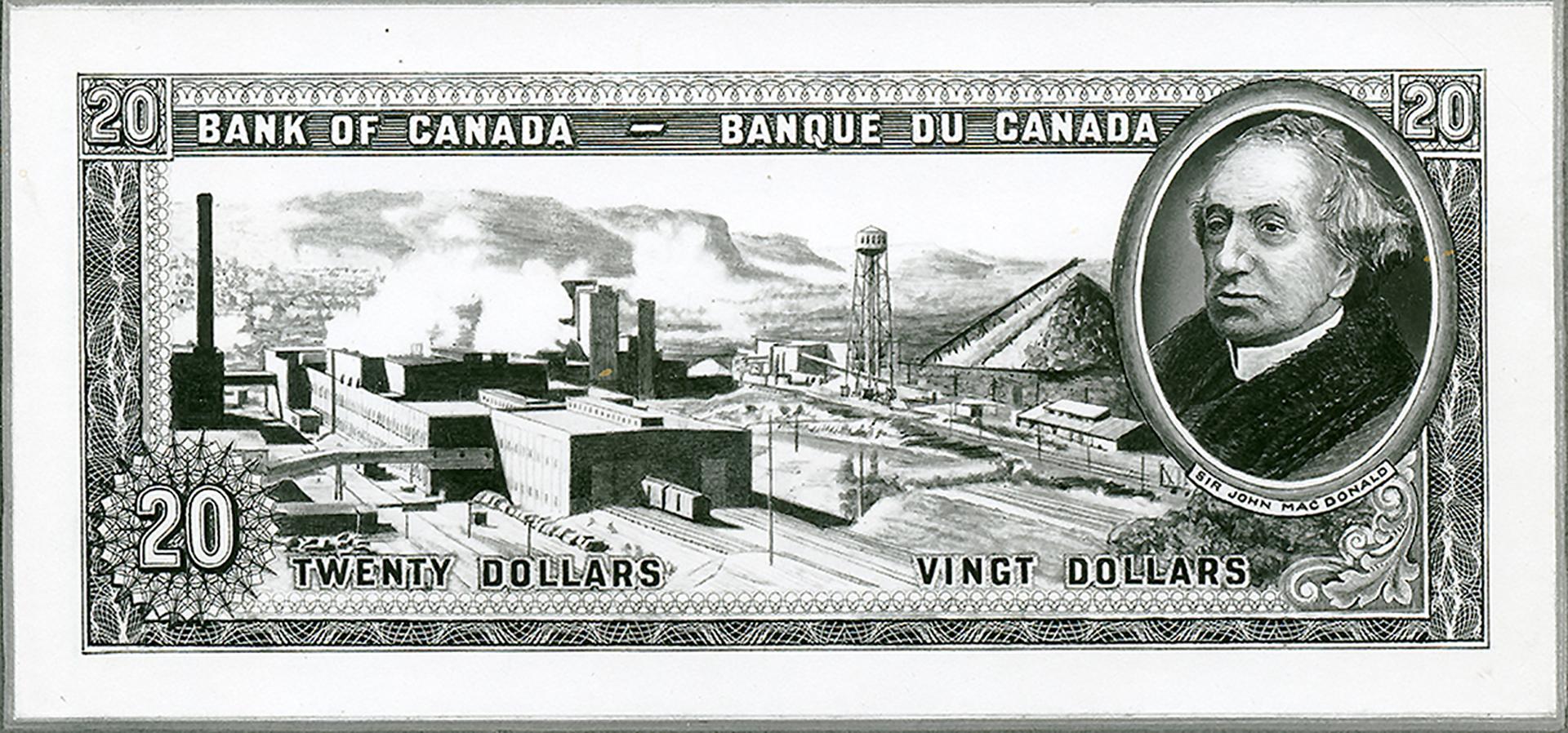 Bank notes, hand drawn models, 10 different designs in a slideshow format.