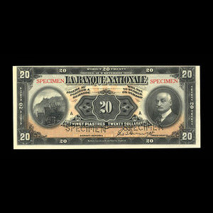 Canada, La Banque Nationale (National Bank), 20 dollars : November 2, 1922