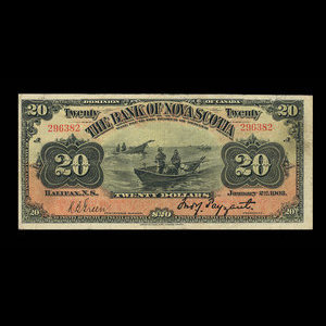 Canada, Bank of Nova Scotia, 20 dollars : January 2, 1903