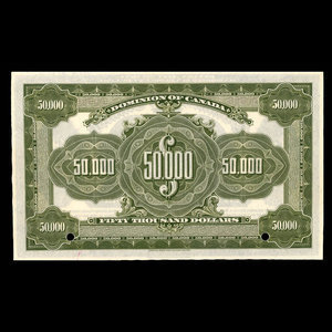 Canada, Dominion of Canada, 50,000 dollars : January 2, 1924