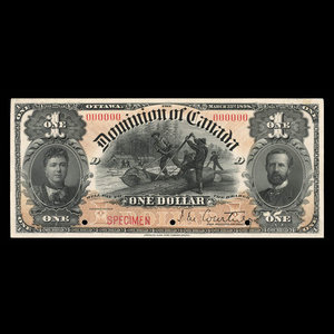 Canada, Dominion of Canada, 1 dollar : March 31, 1898