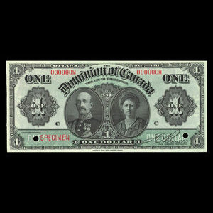 Canada, Dominion of Canada, 1 dollar : January 3, 1911