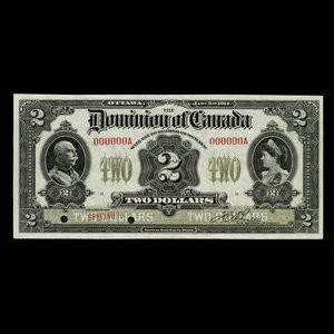 Canada, Dominion of Canada, 2 dollars : January 2, 1914