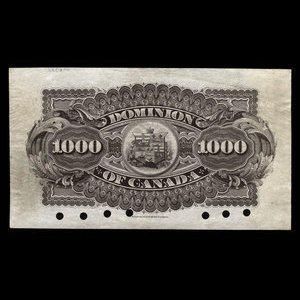 Canada, Dominion of Canada, 1,000 dollars : July 2, 1896
