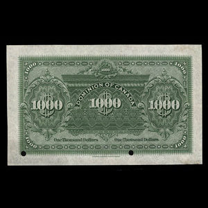 Canada, Dominion of Canada, 1,000 dollars : January 2, 1924