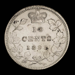Canada, Victoria, 10 cents : 1893