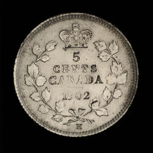 Canada, Edward VII, 5 cents : 1902