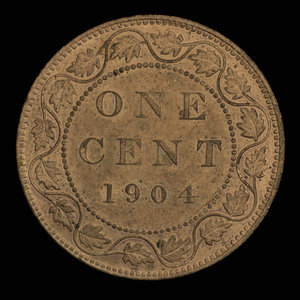 Canada, Edward VII, 1 cent : 1904