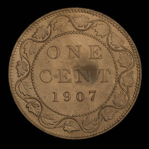 Canada, Edward VII, 1 cent : 1907