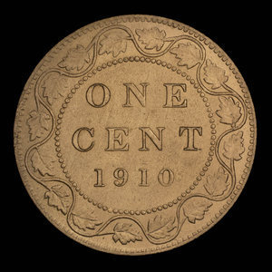 Canada, Edward VII, 1 cent : 1910