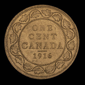 Canada, George V, 1 cent : 1916