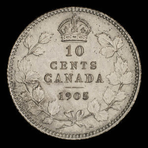 Canada, Edward VII, 10 cents : 1905
