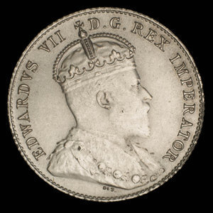 Canada, Edward VII, 10 cents : 1906