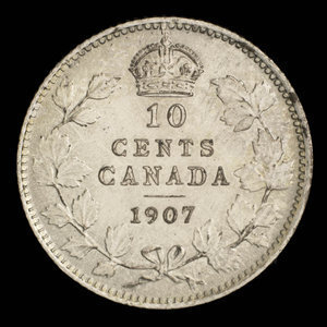 Canada, Edward VII, 10 cents : 1907