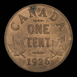 Canada, George V, 1 cent : 1926