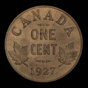 Canada, George V, 1 cent : 1927