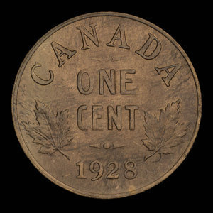 Canada, George V, 1 cent : 1928