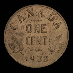 Canada, George V, 1 cent : 1932