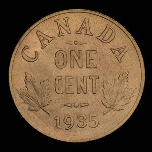 Canada, George V, 1 cent : 1935
