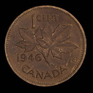 Canada, George VI, 1 cent : 1946