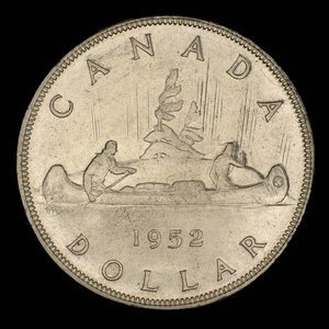 Canada, George VI, 1 dollar : 1952