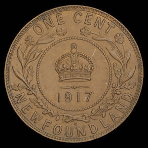 Canada, George V, 1 cent : 1917