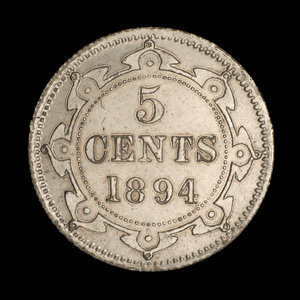 Canada, Victoria, 5 cents : 1894
