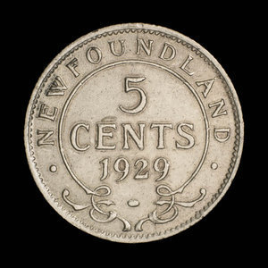 Canada, George V, 5 cents : 1929