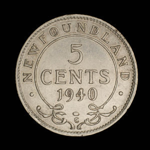 Canada, George VI, 5 cents : 1940
