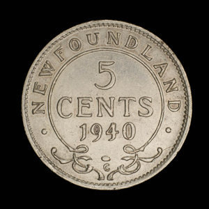 Canada, George VI, 5 cents : 1940