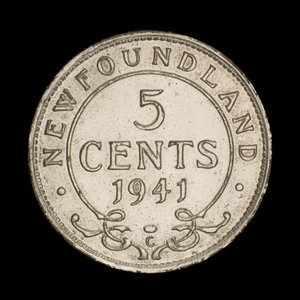 Canada, George VI, 5 cents : 1941