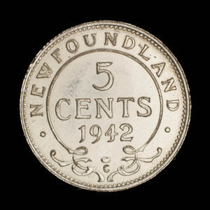 Canada, George VI, 5 cents : 1942