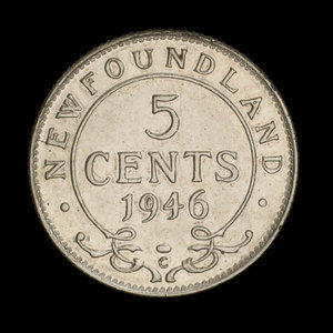 Canada, George VI, 5 cents : 1946