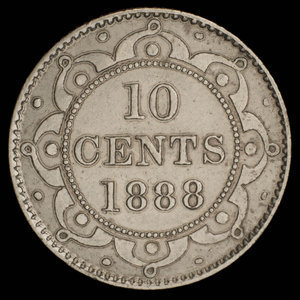 Canada, Victoria, 10 cents : 1888