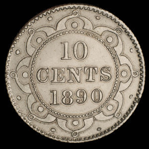 Canada, Victoria, 10 cents : 1890