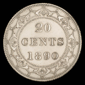Canada, Victoria, 20 cents : 1890