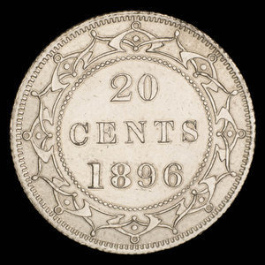 Canada, Victoria, 20 cents : 1896