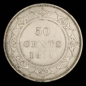 Canada, Victoria, 50 cents : 1874