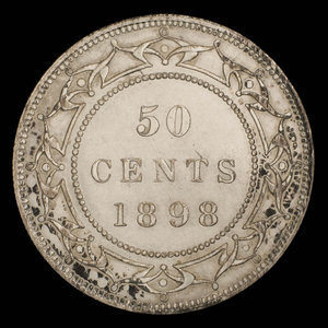 Canada, Victoria, 50 cents : 1898
