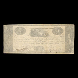 Canada, Bank of Upper Canada (Kingston), 2 dollars : January 1, 1820