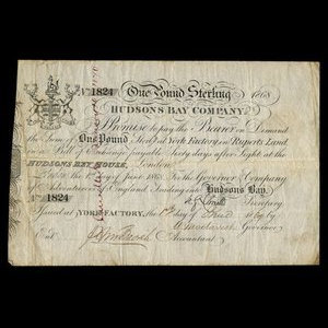Canada, Hudson's Bay Company, 1 pound : 1868