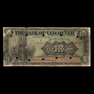 Canada, Bank of Vancouver, 10 dollars : May 2, 1910