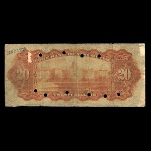 Canada, Bank of Vancouver, 20 dollars : May 2, 1910