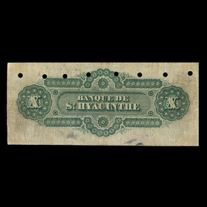 Canada, Banque de St. Hyacinthe, 10 dollars : July 1, 1880