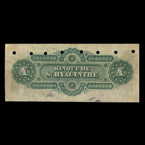 Canada, Banque de St. Hyacinthe, 10 dollars : July 1, 1880