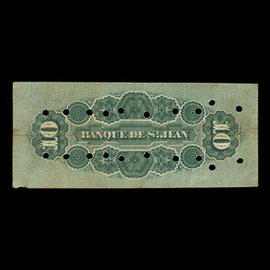 Canada, Banque de St. Jean, 10 dollars : April 1, 1906
