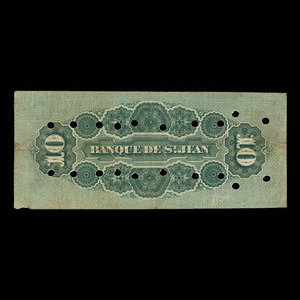 Canada, Banque de St. Jean, 10 dollars : April 1, 1906