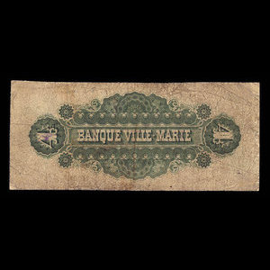 Canada, Banque Ville-Marie, 4 dollars : January 2, 1873