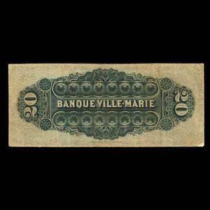 Canada, Banque Ville-Marie, 20 dollars : January 2, 1889